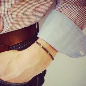 Bracelet homme code morse<br />