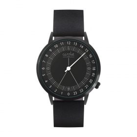 Montre 24H<br />
noire - milanais noir